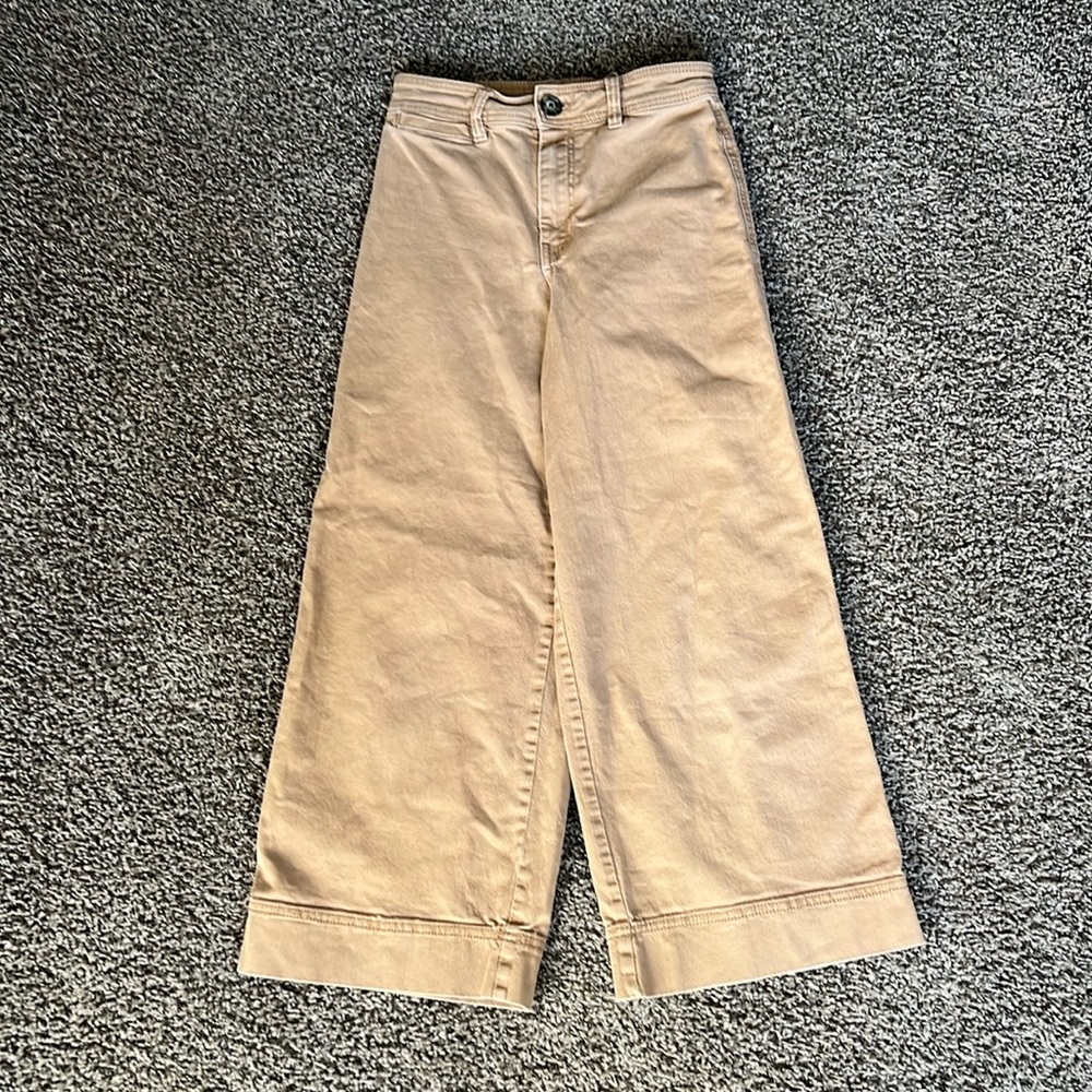 Brown wide leg jeans just like zara marine jeans! Super comfy!